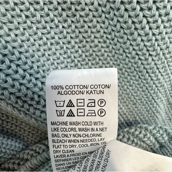 Lucky Brand Womens Washed & Worn Ribbed Zip-Up Cardigan XXL Pale Green - Picture 5 of 11